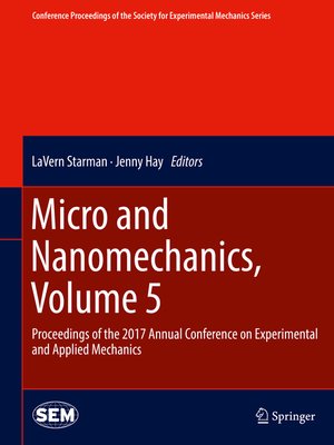 cover image of Micro and Nanomechanics, Volume 5